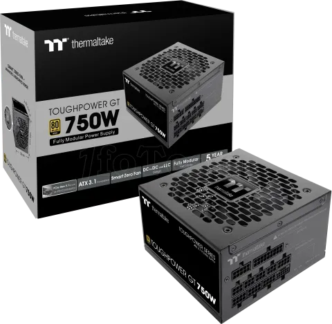 Photo de Alimentation ATX Thermaltake Toughpower GT - 750W (Noir)