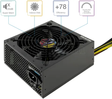 Photo de Alimentation ATX TooQ Apolo - 550W (Gris)