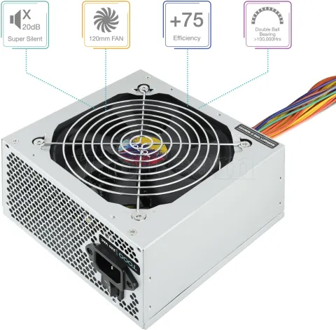 Photo de Alimentation ATX TooQ Apolo - 550W (Gris)
