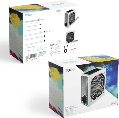 Photo de Alimentation ATX TooQ Apolo - 550W (Gris)
