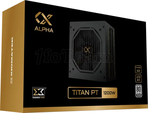 Photo de Alimentation ATX Xigmatek Titan PT - 1200W (Noir)