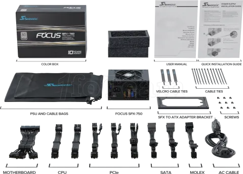 Photo de Alimentation SFX Seasonic Prime SPX - 750W (Noir)