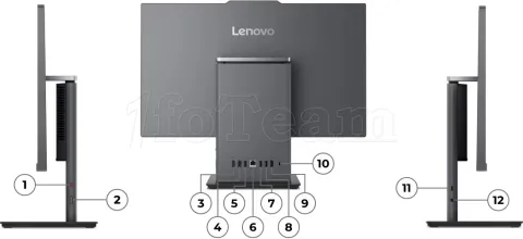 Photo de All In One Lenovo ThinkCentre Neo 50a 24 Gen 5 - 24" (Noir) Win11 Pro
