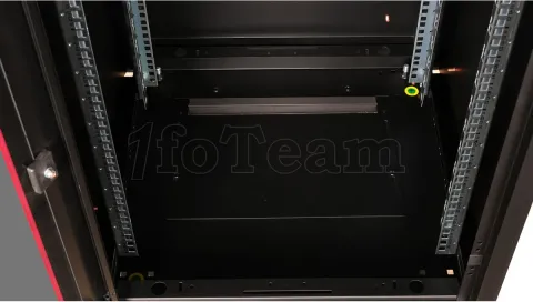 Photo de Baie Serveur Pro 19" 16U - 600x800mm avec porte vitrée (Noir)