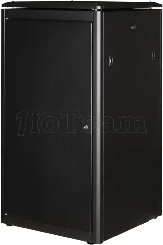 Photo de Baie Serveur Pro 19" 22U - 600x600mm avec porte vitrée (Noir)