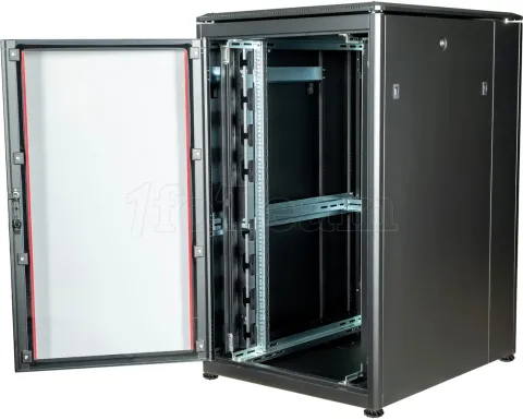 Photo de Baie Serveur Pro 19" 22U - 800x800mm avec porte vitrée (Noir)