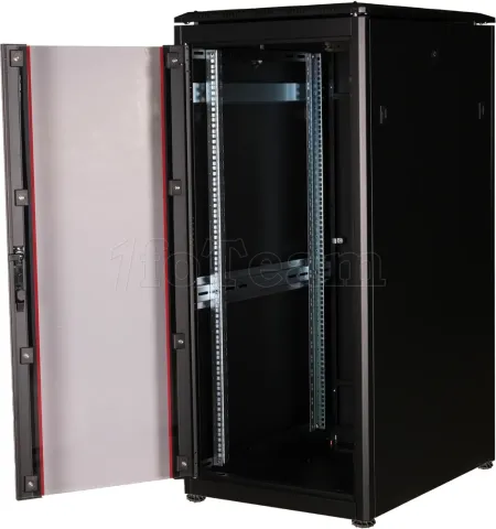 Photo de Baie Serveur Pro 19" 26U - 600x800mm avec porte vitrée (Noir)