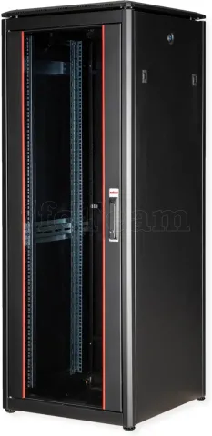 Photo de Baie Serveur Pro 19" 32U - 600x600mm avec porte vitrée (Noir)