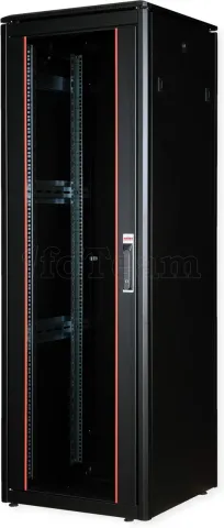Photo de Baie Serveur Pro 19" 36U - 600x600mm avec porte vitrée (Noir)