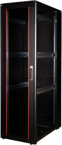 Photo de Baie Serveur Pro 19" 42U - 600x1000mm avec porte vitrée (Noir)