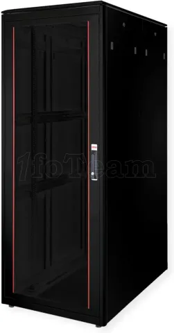 Photo de Baie Serveur Pro 19" 42U - 800x1200mm avec porte vitrée (Noir)