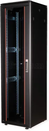 Photo de Baie Serveur Pro 19" 47U - 600x600mm avec porte vitrée (Noir)