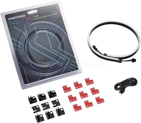 Photo de Bandeau LED Phanteks Neon Digital RGB 50cm (Noir)