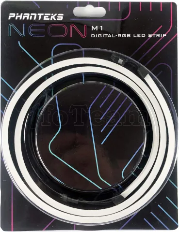 Photo de Bandeau LED Phanteks Neon Digital RGB 50cm (Noir)
