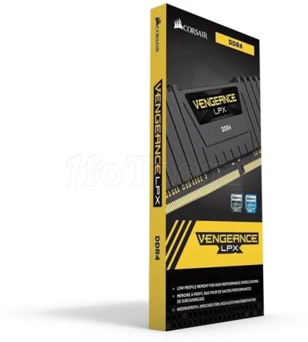 Photo de Barette mémoire 16Go DIMM DDR4 Corsair Vengeance LPX 3200MHz CL16 (Noir)