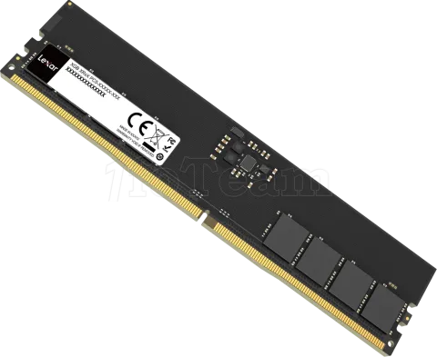 Photo de Barette mémoire 16Go DIMM DDR5 Lexar 4800MHz CL40 (Noir)