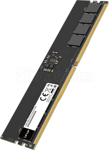 Photo de Barette mémoire 16Go DIMM DDR5 Lexar 4800MHz CL40 (Noir)