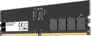 Photo de Barette mémoire 16Go DIMM DDR5 Lexar 4800MHz CL40 (Noir)