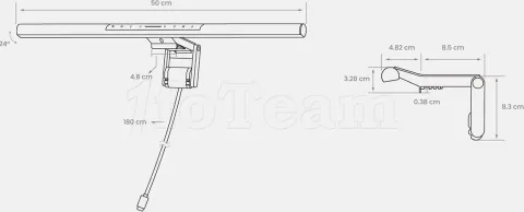 Photo de Barre lumineuse BenQ ScreenBar Pro pour écran (Noir)
