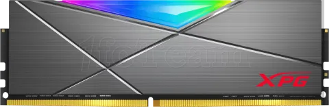 Photo de Barrette mémoire 16Go DIMM DDR4 Adata XPG SpectriX D50 RGB  3200Mhz (Gris)