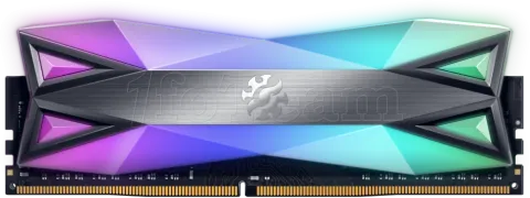 Photo de Barrette mémoire 16Go DIMM DDR4 Adata XPG SpectriX D60G RGB  3600Mhz (Noir)
