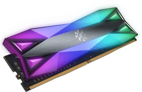 Photo de Barrette mémoire 16Go DIMM DDR4 Adata XPG SpectriX D60G RGB  3600Mhz (Noir)