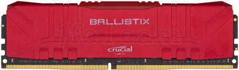 Photo de Barrette mémoire 16Go DIMM DDR4 Ballistix  2666Mhz (Rouge)