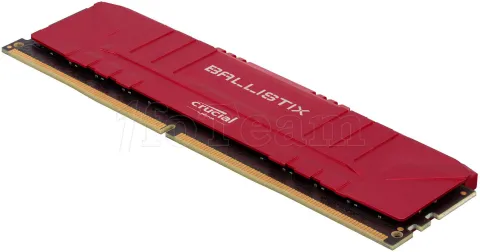 Photo de Barrette mémoire 16Go DIMM DDR4 Ballistix  3000Mhz (Rouge)
