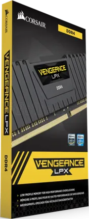 Photo de Barrette mémoire 16Go DIMM DDR4 Corsair Vengeance LPX 2400Mhz (Noir)