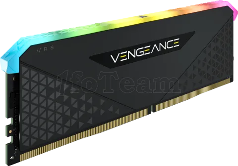 Photo de Barrette mémoire 16Go DIMM DDR4 Corsair Vengeance RS RGB  3200Mhz (Noir)