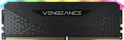 Photo de Barrette mémoire 16Go DIMM DDR4 Corsair Vengeance RS RGB  3200Mhz (Noir)