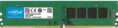 Photo de Barrette mémoire 16Go DIMM DDR4 Crucial 2400Mhz (Vert)