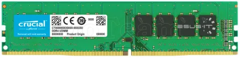 Photo de Barrette mémoire 16Go DIMM DDR4 Crucial  2666Mhz (Vert)