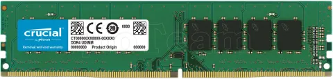 Photo de Barrette mémoire 16Go DIMM DDR4 Crucial  3200Mhz (Vert)