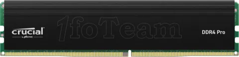 Photo de Barrette mémoire 16Go DIMM DDR4 Crucial Pro  3200Mhz Version OEM (Tray)