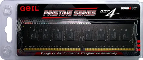 Photo de Barrette mémoire 16Go DIMM DDR4 GeIL Pristine 2666Mhz (Noir)