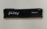 Photo de Barrette mémoire 16Go DIMM DDR4 Kingston Fury Beast 3200Mhz (Noir) - SN 2340 010089317X002-T000696 - ID 206809