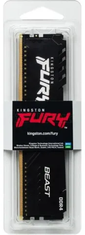 Photo de Barrette mémoire 16Go DIMM DDR4 Kingston Fury Beast  3200Mhz (Noir)