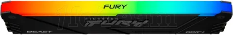 Photo de Barrette mémoire 16Go DIMM DDR4 Kingston Fury Beast RGB 3600MHz CL17 (Noir)