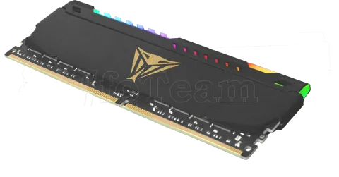 Photo de Barrette mémoire 16Go DIMM DDR4 Patriot Viper Steel RGB  3200Mhz (Noir)