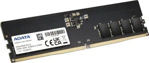 Photo de Barrette mémoire 16Go DIMM DDR5 Adata  4800MHz (Noir) (OEM)
