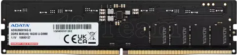 Photo de Barrette mémoire 16Go DIMM DDR5 Adata  5600MHz (Noir)
