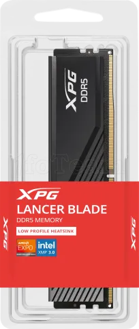 Photo de Barrette mémoire 16Go DIMM DDR5 Adata XPG Lancer Blade  5600MHz (Noir)