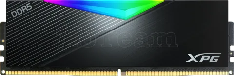 Photo de Barrette mémoire 16Go DIMM DDR5 Adata XPG Lancer RGB  5200MHz (Noir)