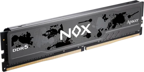 Photo de Barrette mémoire 16Go DIMM DDR5 Apacer Nox  5200MHz (Noir)