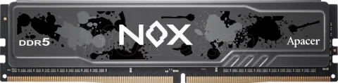 Photo de Barrette mémoire 16Go DIMM DDR5 Apacer Nox 6000MHz (Noir)