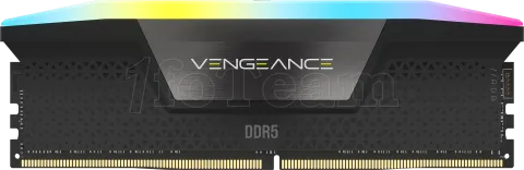Photo de Barrette mémoire 16Go DIMM DDR5 Corsair Vengeance 6000MHz CL36 (Noir) Version OEM