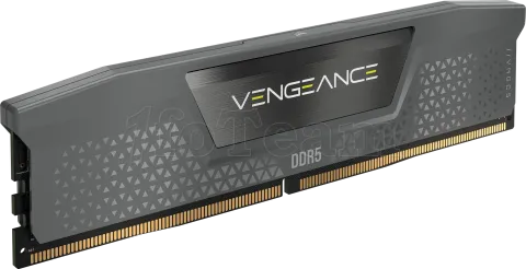 Photo de Barrette mémoire 16Go DIMM DDR5 Corsair Vengeance 6000MHz CL36 (Noir)