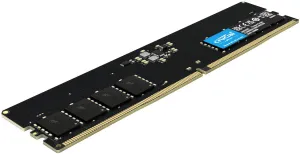 Photo de Barrette mémoire 16Go DIMM DDR5 Crucial 4800MHz (Noir)