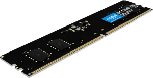Photo de Barrette mémoire 16Go DIMM DDR5 Crucial Classic 5200MHz (Noir)